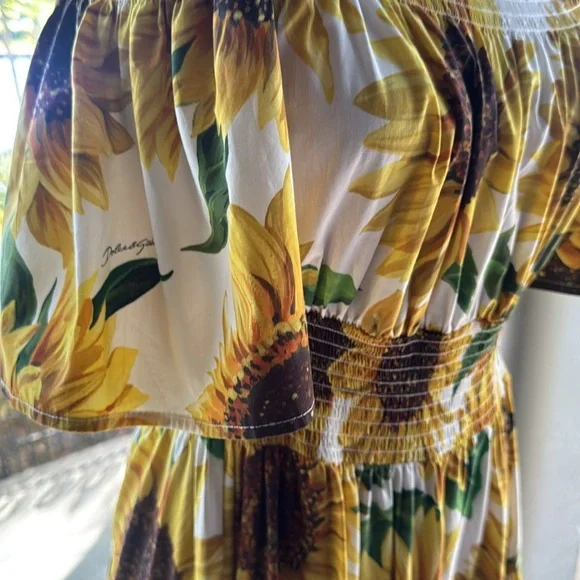 Dolce & Gabbana long Sunflower dress - Picture 9 of 11
